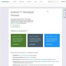 前沿科技资讯:短暂出现Android 11开发人员预览页面