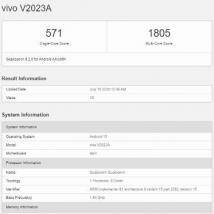 前沿科技资讯：Vivo V2023A Geekbench上市展示其Snapdragon 720G手机