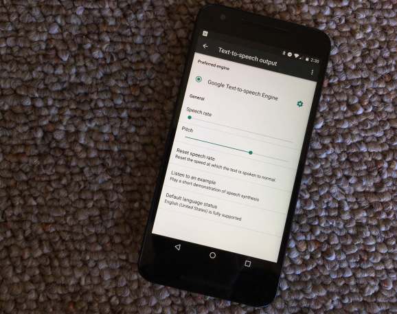 Android  N预览2可让您更改Google的文字转语音的音高
