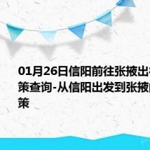 01月26日信阳前往张掖出行防疫政策查询-从信阳出发到张掖的防疫政策