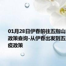 01月28日伊春前往五指山出行防疫政策查询-从伊春出发到五指山的防疫政策