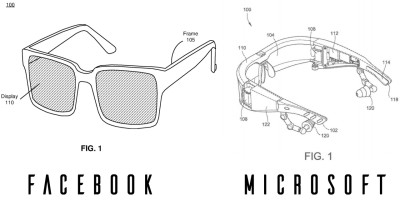 脸书和微软的专利申请提供了小型AR耳机的双重愿景