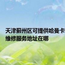 天津蓟州区可提供哈曼卡顿音响维修服务地址在哪