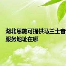 湖北恩施可提供马兰士音响维修服务地址在哪