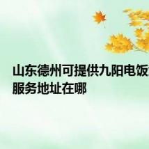 山东德州可提供九阳电饭煲维修服务地址在哪