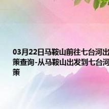 03月22日马鞍山前往七台河出行防疫政策查询-从马鞍山出发到七台河的防疫政策