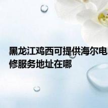 黑龙江鸡西可提供海尔电暖器维修服务地址在哪