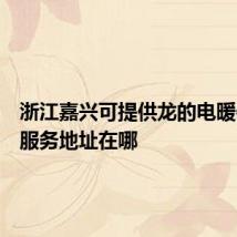 浙江嘉兴可提供龙的电暖器维修服务地址在哪