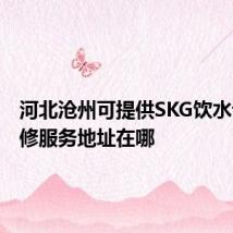 河北沧州可提供SKG饮水设备维修服务地址在哪
