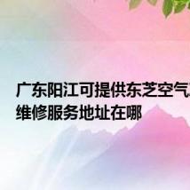广东阳江可提供东芝空气净化器维修服务地址在哪