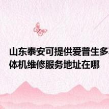 山东泰安可提供爱普生多功能一体机维修服务地址在哪