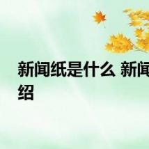 新闻纸是什么 新闻纸介绍