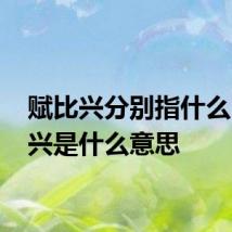 赋比兴分别指什么 赋比兴是什么意思