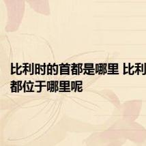 比利时的首都是哪里 比利时的首都位于哪里呢
