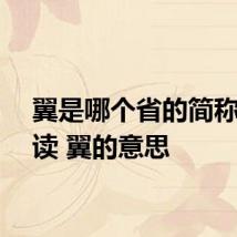 翼是哪个省的简称怎么读 翼的意思