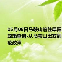 05月09日马鞍山前往阜阳出行防疫政策查询-从马鞍山出发到阜阳的防疫政策