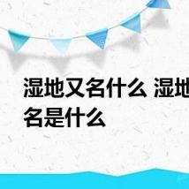 湿地又名什么 湿地的别名是什么
