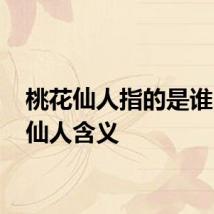 桃花仙人指的是谁 桃花仙人含义
