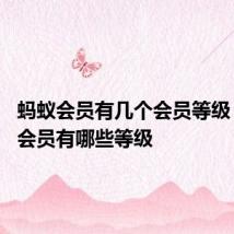 蚂蚁会员有几个会员等级? 蚂蚁会员有哪些等级
