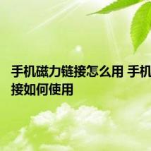 手机磁力链接怎么用 手机磁力链接如何使用