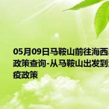 05月09日马鞍山前往海西出行防疫政策查询-从马鞍山出发到海西的防疫政策