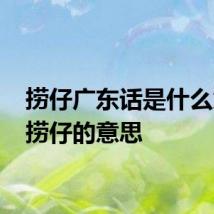 捞仔广东话是什么意思 捞仔的意思