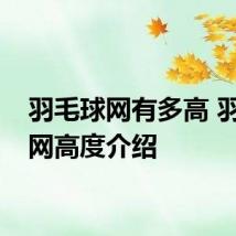 羽毛球网有多高 羽毛球网高度介绍
