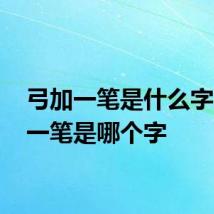 弓加一笔是什么字 弓加一笔是哪个字