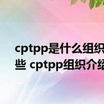 cptpp是什么组织有哪些 cptpp组织介绍