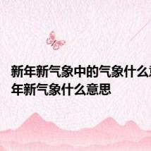 新年新气象中的气象什么意思 新年新气象什么意思