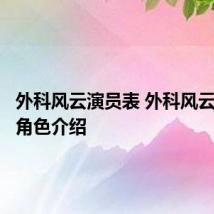 外科风云演员表 外科风云演员表角色介绍