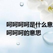 呵呵呵呵是什么意思 呵呵呵呵的意思