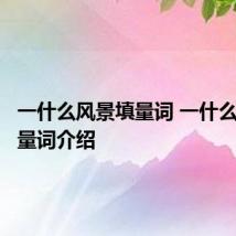 一什么风景填量词 一什么风景填量词介绍