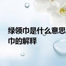 绿领巾是什么意思 绿领巾的解释