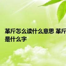 革斤怎么读什么意思 革斤合起来是什么字
