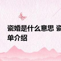 瓷婚是什么意思 瓷婚简单介绍