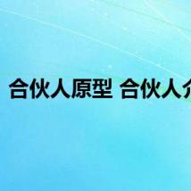 合伙人原型 合伙人介绍
