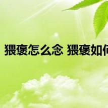 猥褒怎么念 猥褒如何念