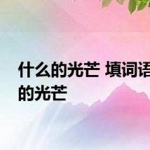 什么的光芒 填词语什么的光芒