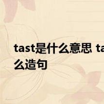 tast是什么意思 tast怎么造句