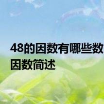 48的因数有哪些数 48的因数简述