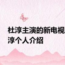 杜淳主演的新电视剧 杜淳个人介绍