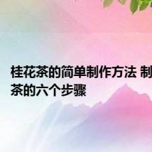 桂花茶的简单制作方法 制作桂花茶的六个步骤