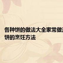 各种饼的做法大全家常做法 各种饼的烹饪方法