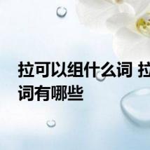 拉可以组什么词 拉的组词有哪些