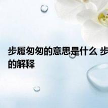 步履匆匆的意思是什么 步履匆匆的解释