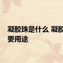 凝胶珠是什么 凝胶珠主要用途