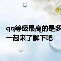qq等级最高的是多少级 一起来了解下吧
