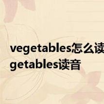 vegetables怎么读音 vegetables读音