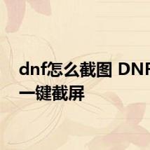 dnf怎么截图 DNF怎么一键截屏